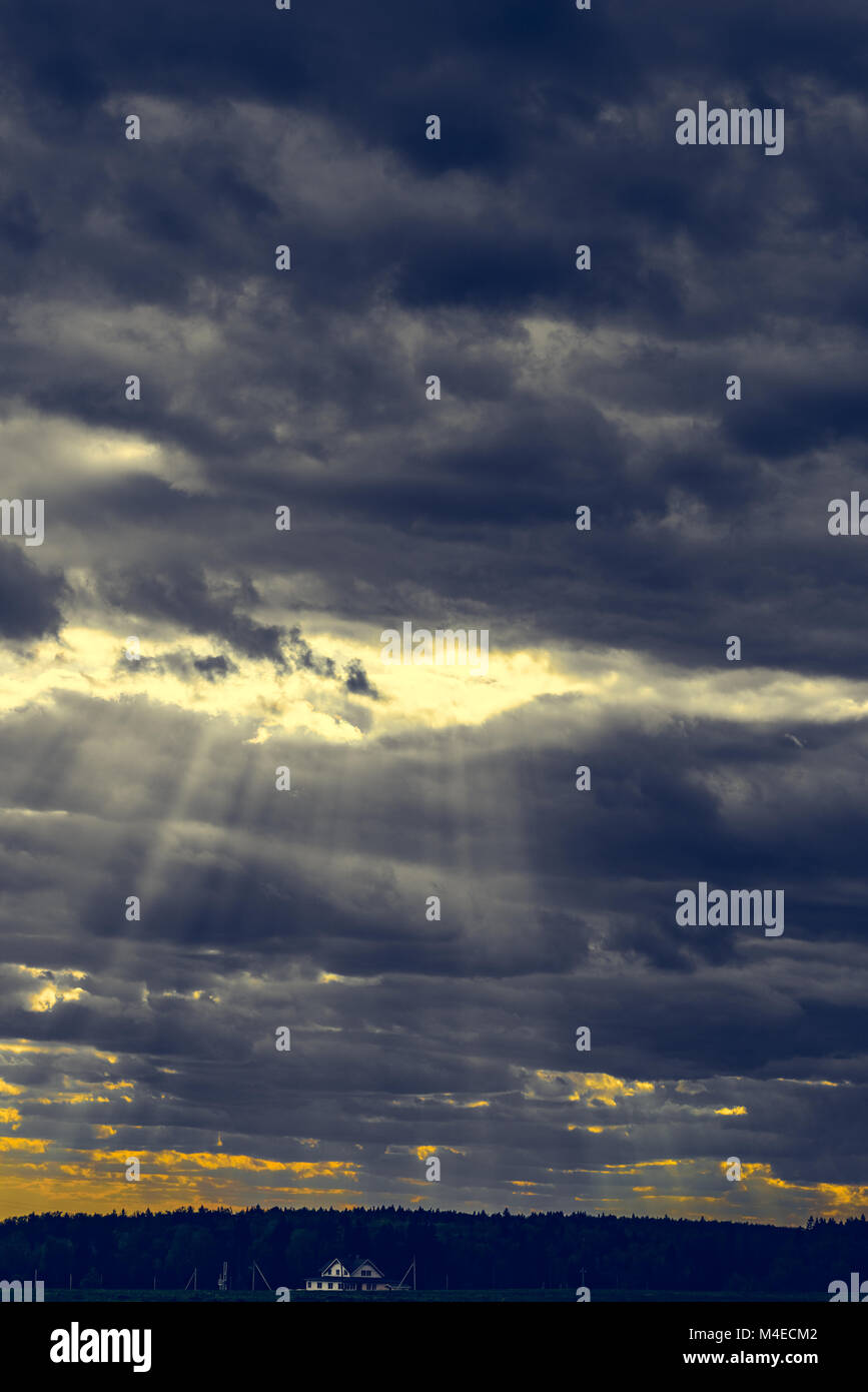 Clouds on a stormy sky Stock Photo - Alamy