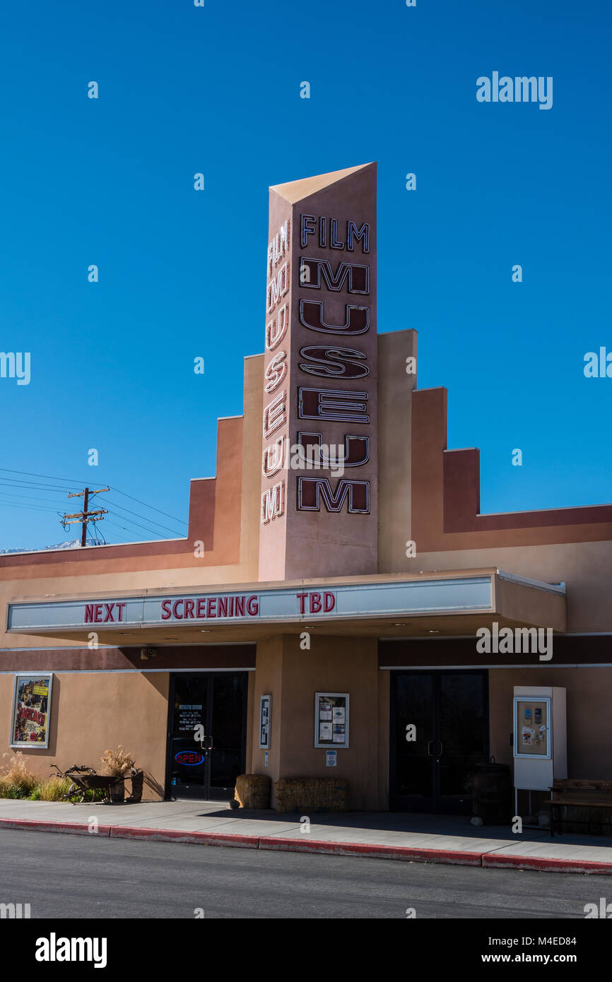 Exterior photographs of the Lone Pine Film History Museum in Lone Pine