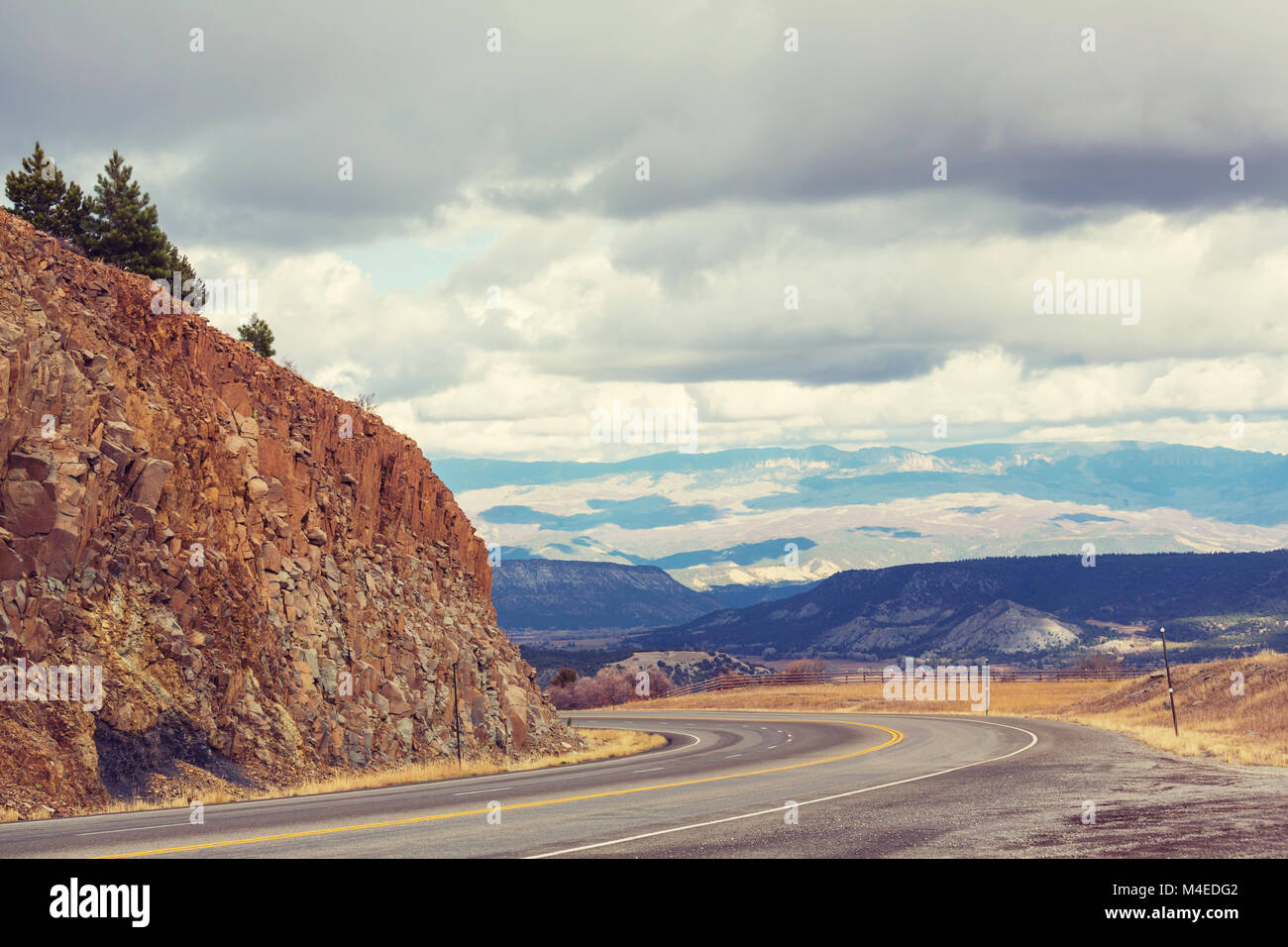 Million dollar highway Stock Photo