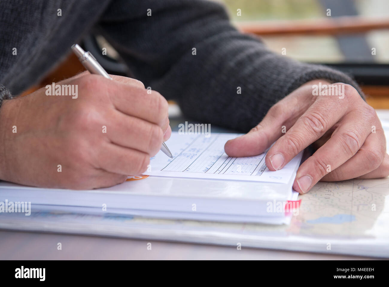 Logbook Stock Photo