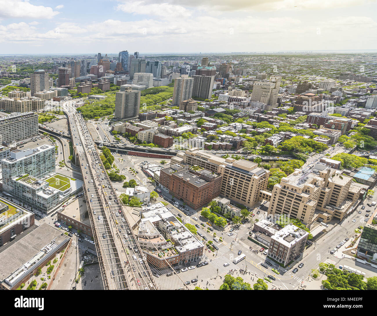 Brooklyn Heights Aerial View Stock Photo Alamy