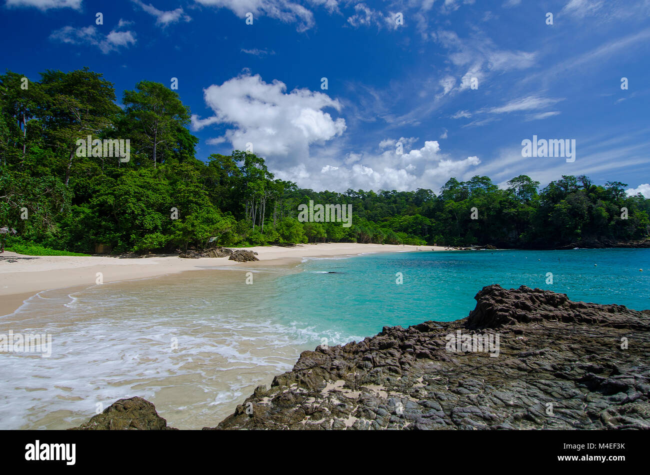 Green Bay Beach, Banyuwangi, East Java, Indonesia Stock Photo