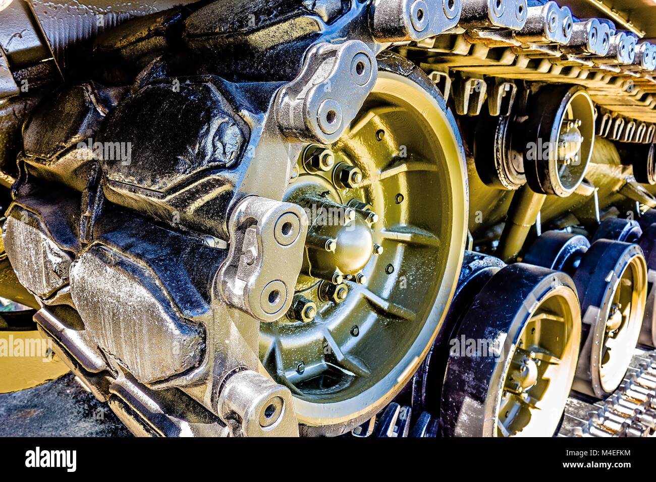 closeup of an army tank parts Stock Photo Alamy