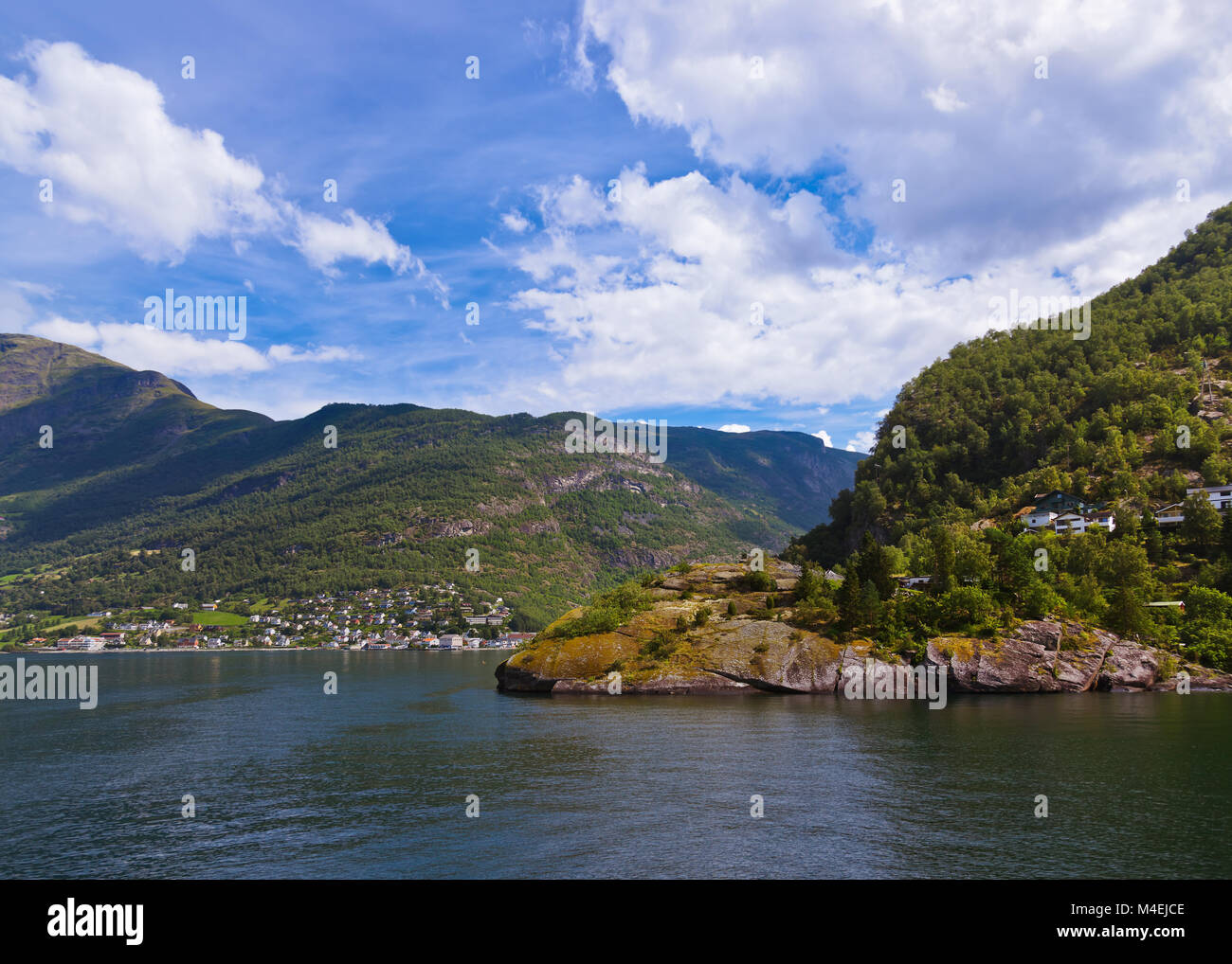 Fjord Naeroyfjord - Norway Stock Photo - Alamy