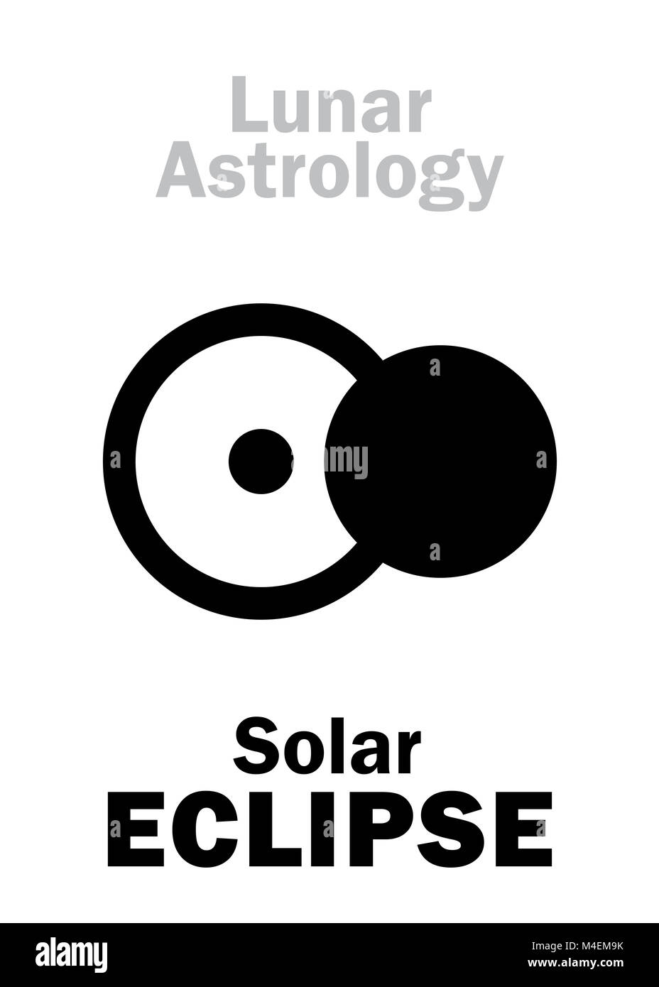 Astrology Solar ECLIPSE Stock Photo Alamy