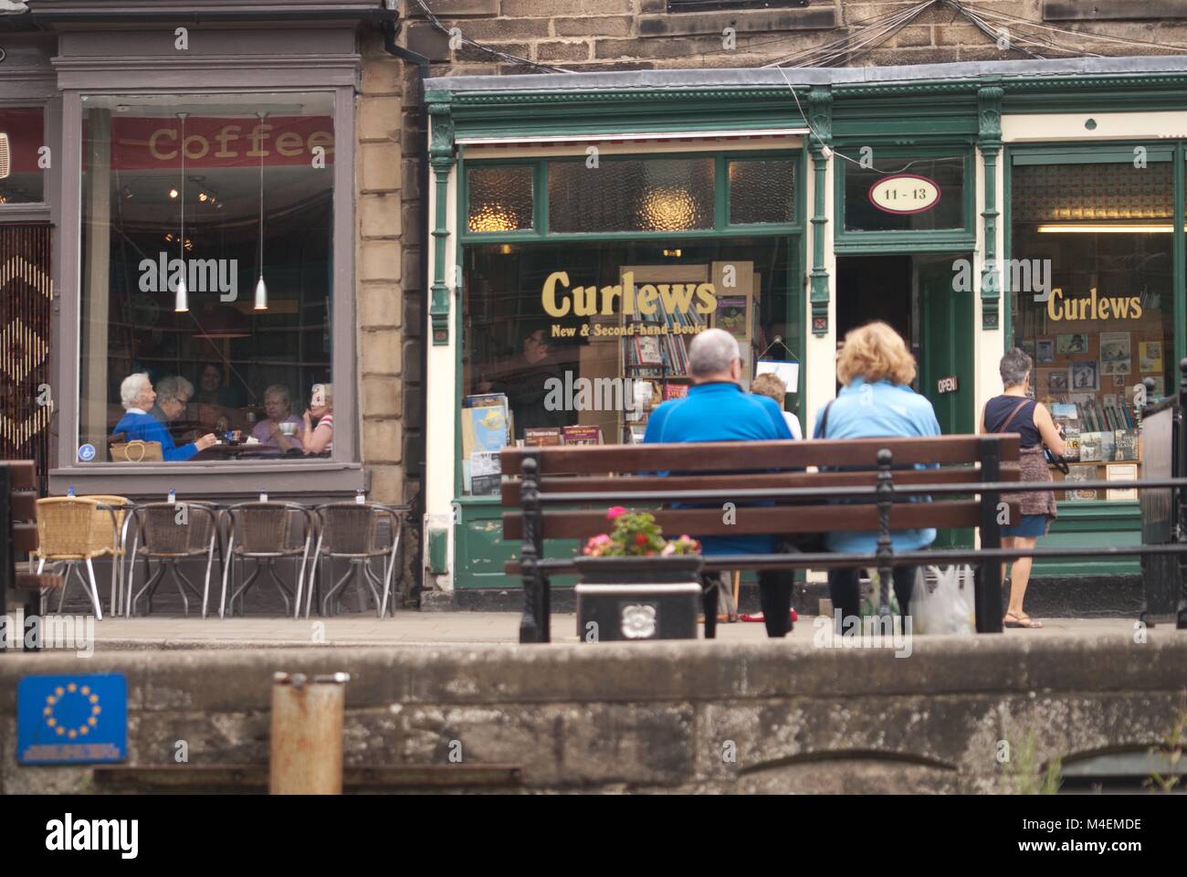 Shops, Barnard Castle, County Durham Stock Photo Alamy