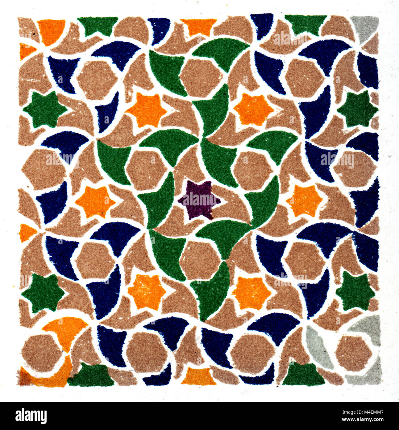 1868 Owen Jones Ornament Pattern Design Square from Moresque 1868 Owen Jones Ornament Pattern Design Square from Moresque