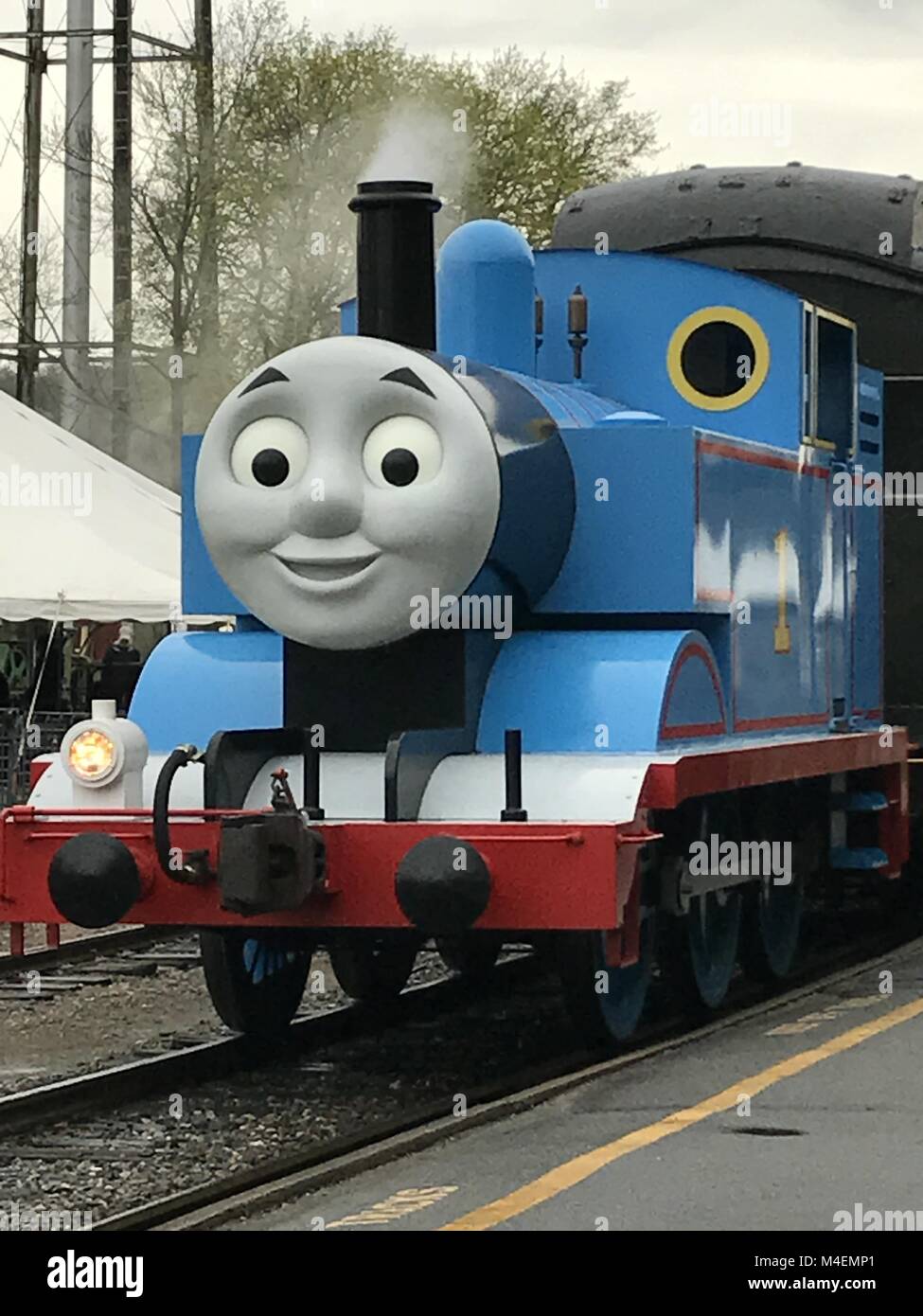 Day Out with Thomas at Essex Steam Train in Connecticut Stock Photo - Alamy