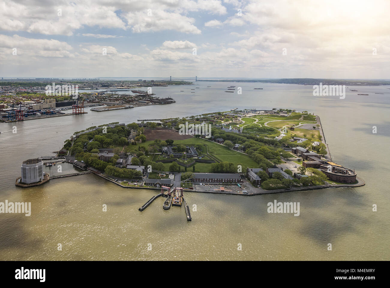 Governors Island Aerial Stock Photo Alamy