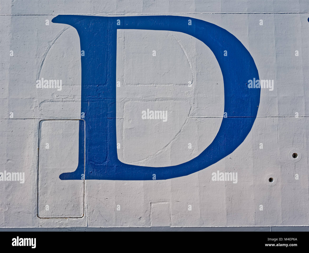 Letter on boat Stock Photo - Alamy