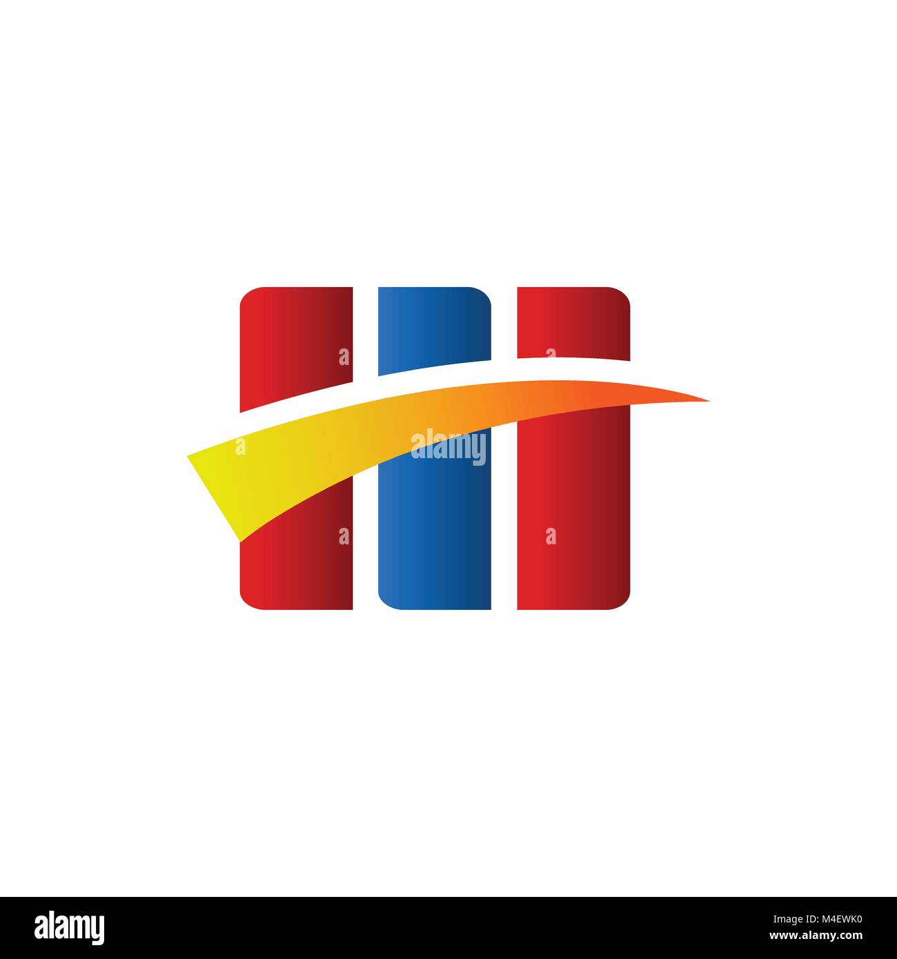 Triple Box Swoosh Symbol Vector Illustration Graphic Design Stock ...