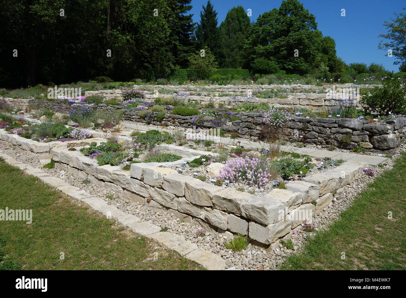 rock garden, drywall Stock Photo Alamy