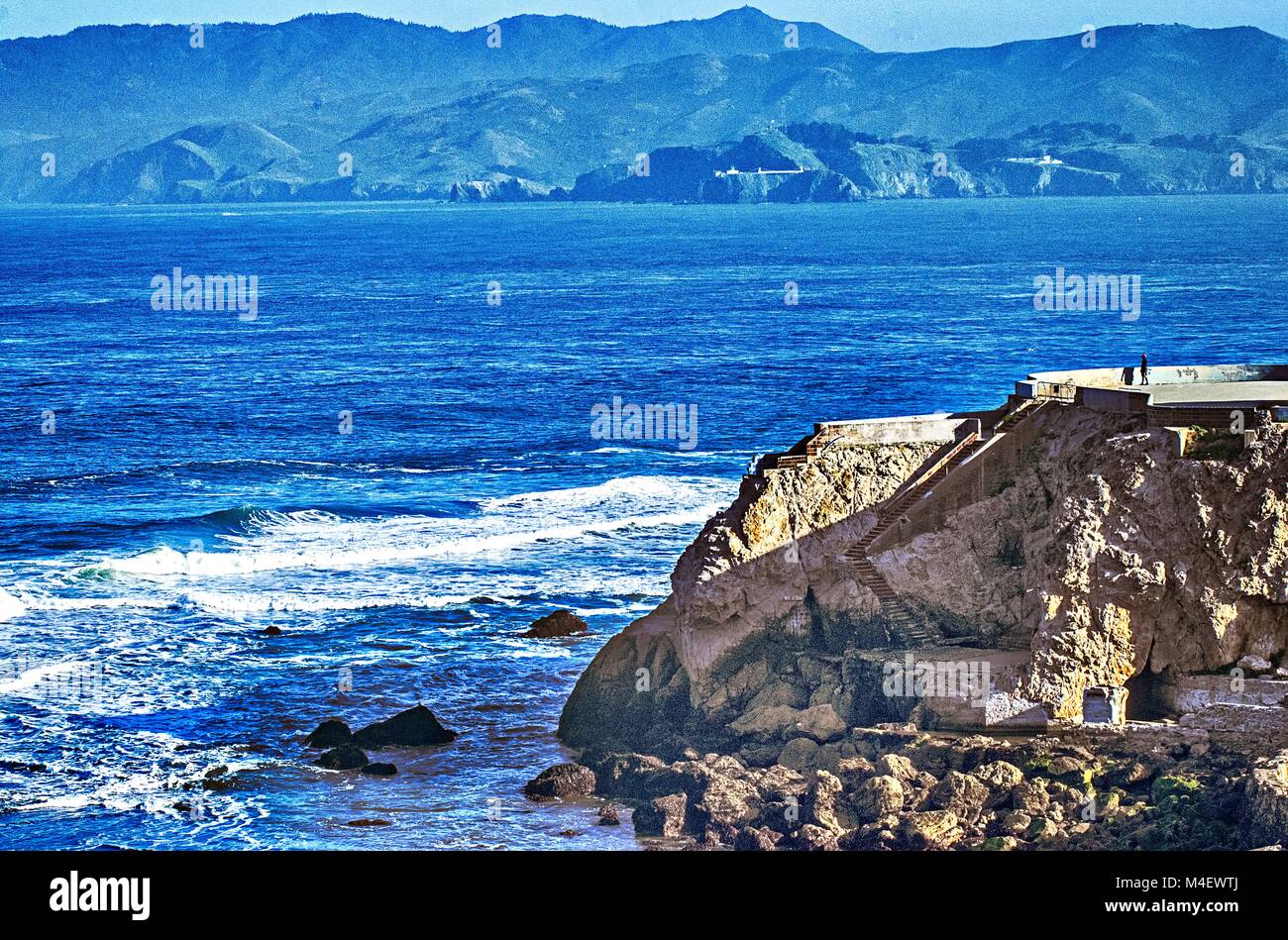soberanes and cliffs on pacific ocean coast california Stock Photo