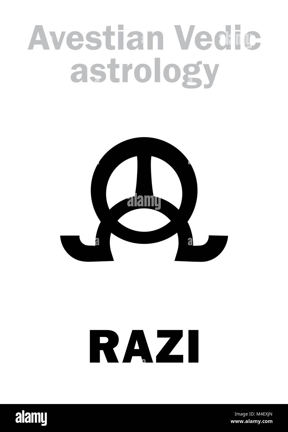 Astrology: astral planet RAZI Stock Photo