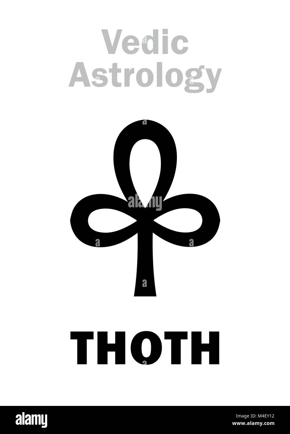 Astrology: astral planet THOTH Stock Photo