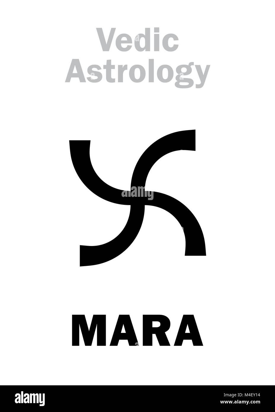 Astrology: astral planet MARA Stock Photo
