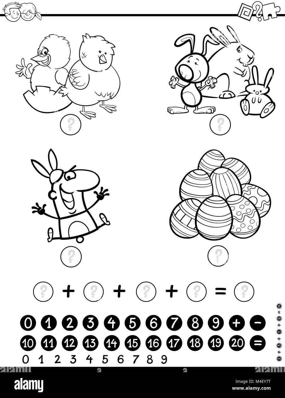 Maths Symbols Colouring
