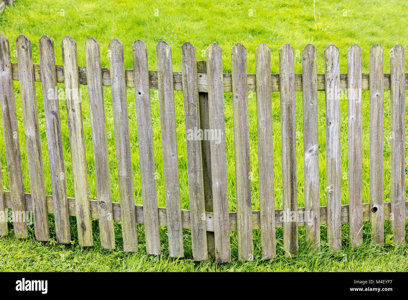 Wooden fence, Ireland Stock Photo - Alamy