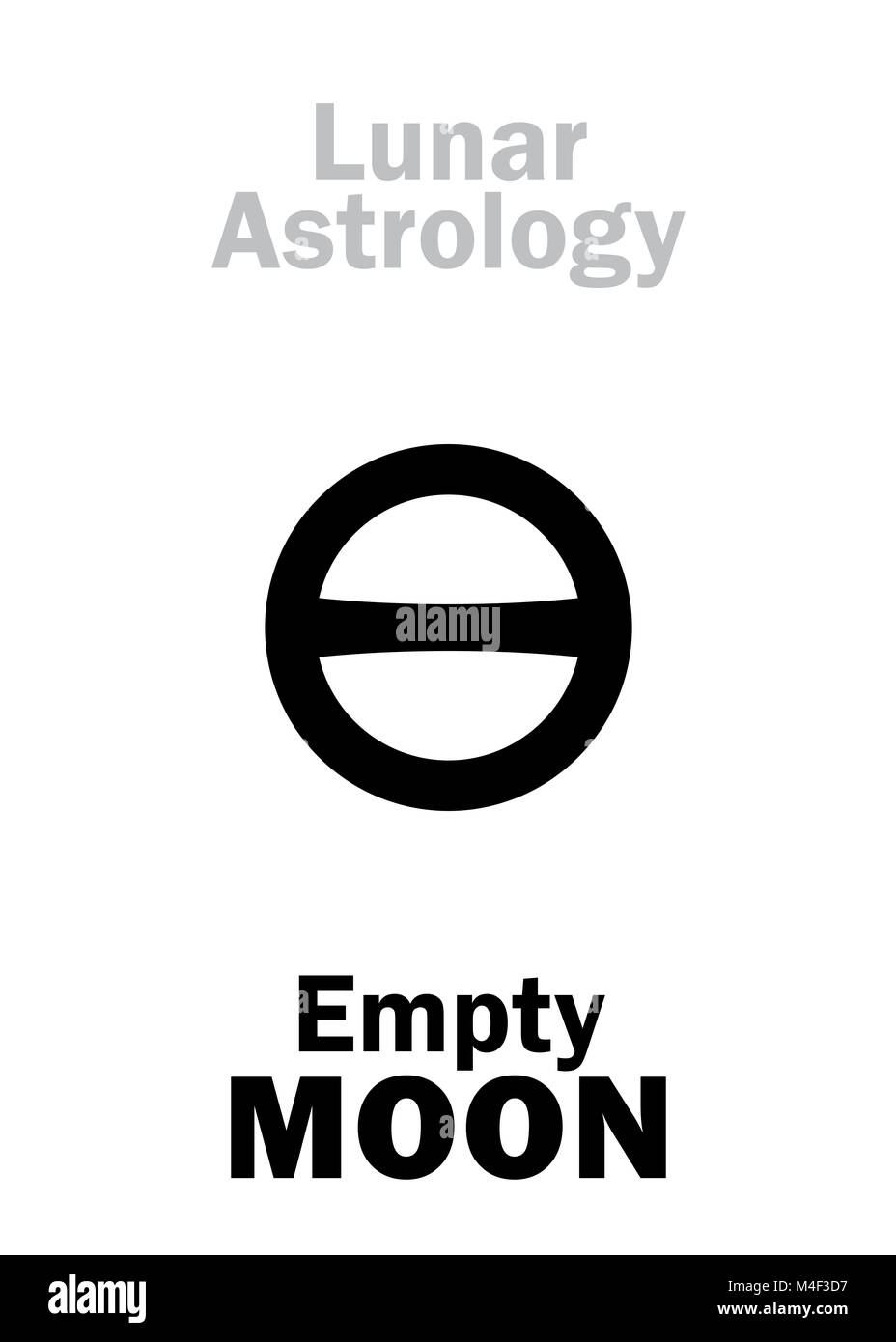 Astrology: Empty MOON Stock Photo - Alamy