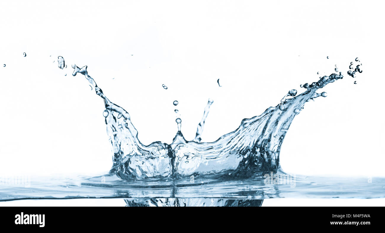 Water splash isolated on white background Stock Photo - Alamy
