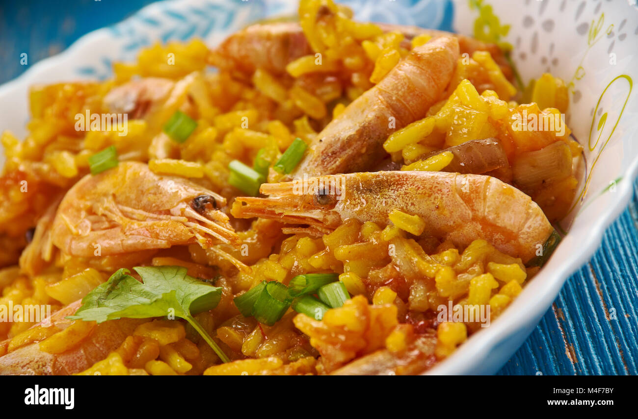 Devil Cooked Rice Devil Fried Rice is Chinese, Modern Asian Dining Stock Photo - Alamy