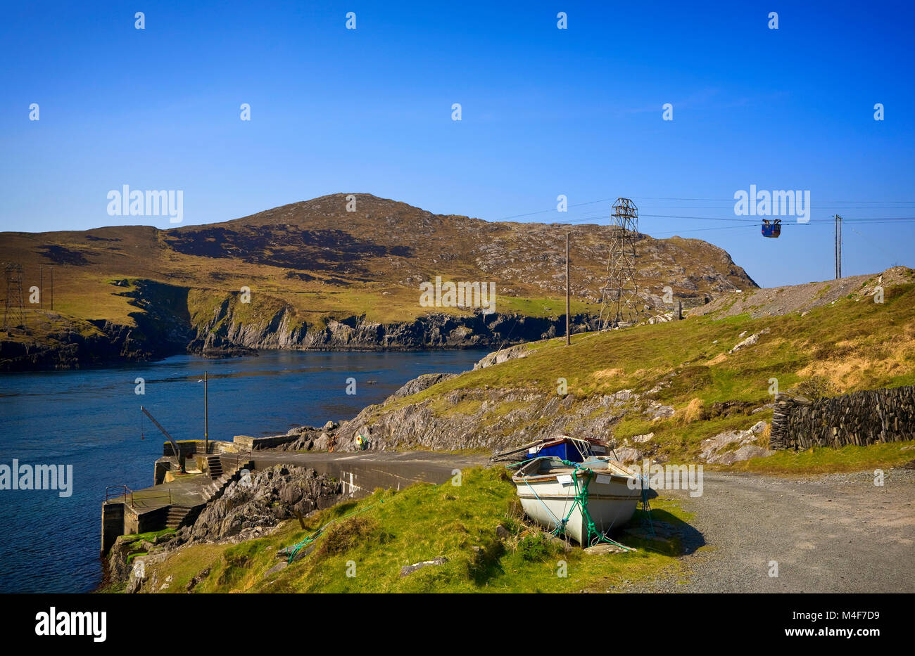 Cable Car to Dursey Island, Beara Peninsula, County Cork, Ireland Stock