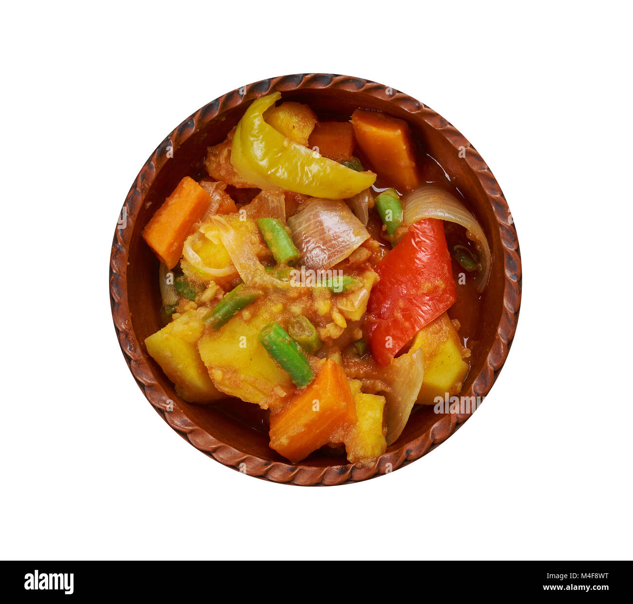 Ethiopian Yataklete kilkil combination of potatoes, green beans and