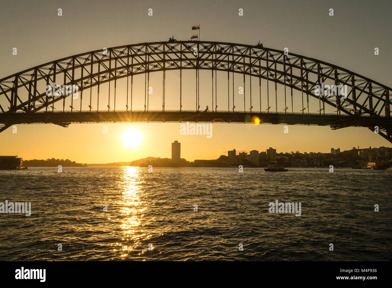 Iconic Sydney Harbour bridge Stock Photo