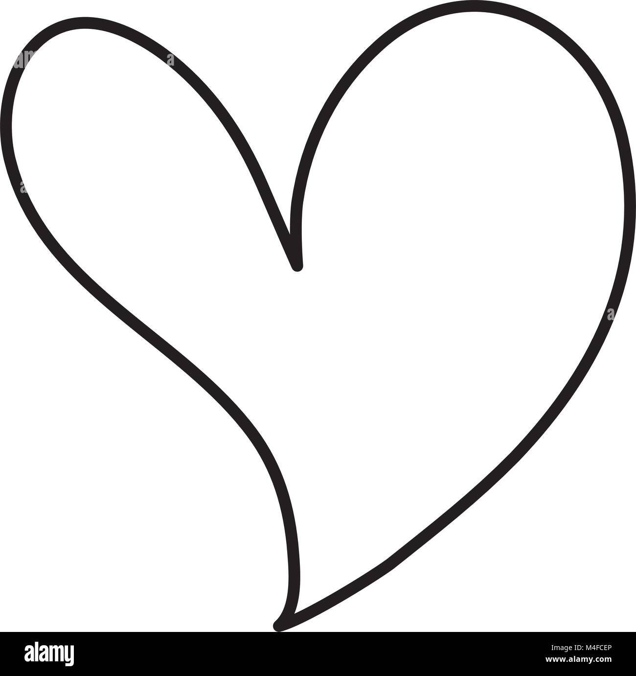 line heart love art to passion and romance Stock Vector Image & Art - Alamy