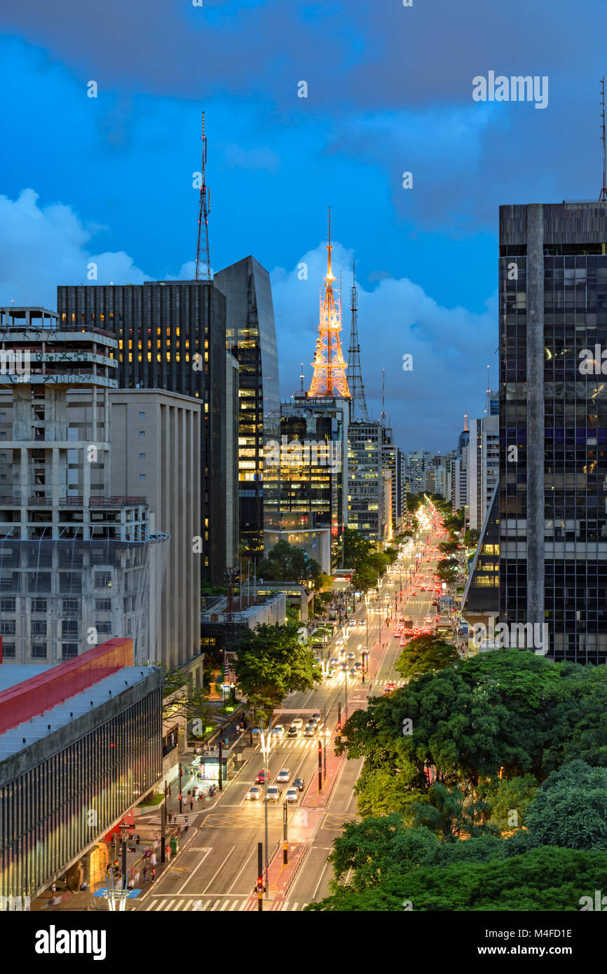 Paulista Avenue, Sao Paulo, Brasil Stock Photo - Alamy