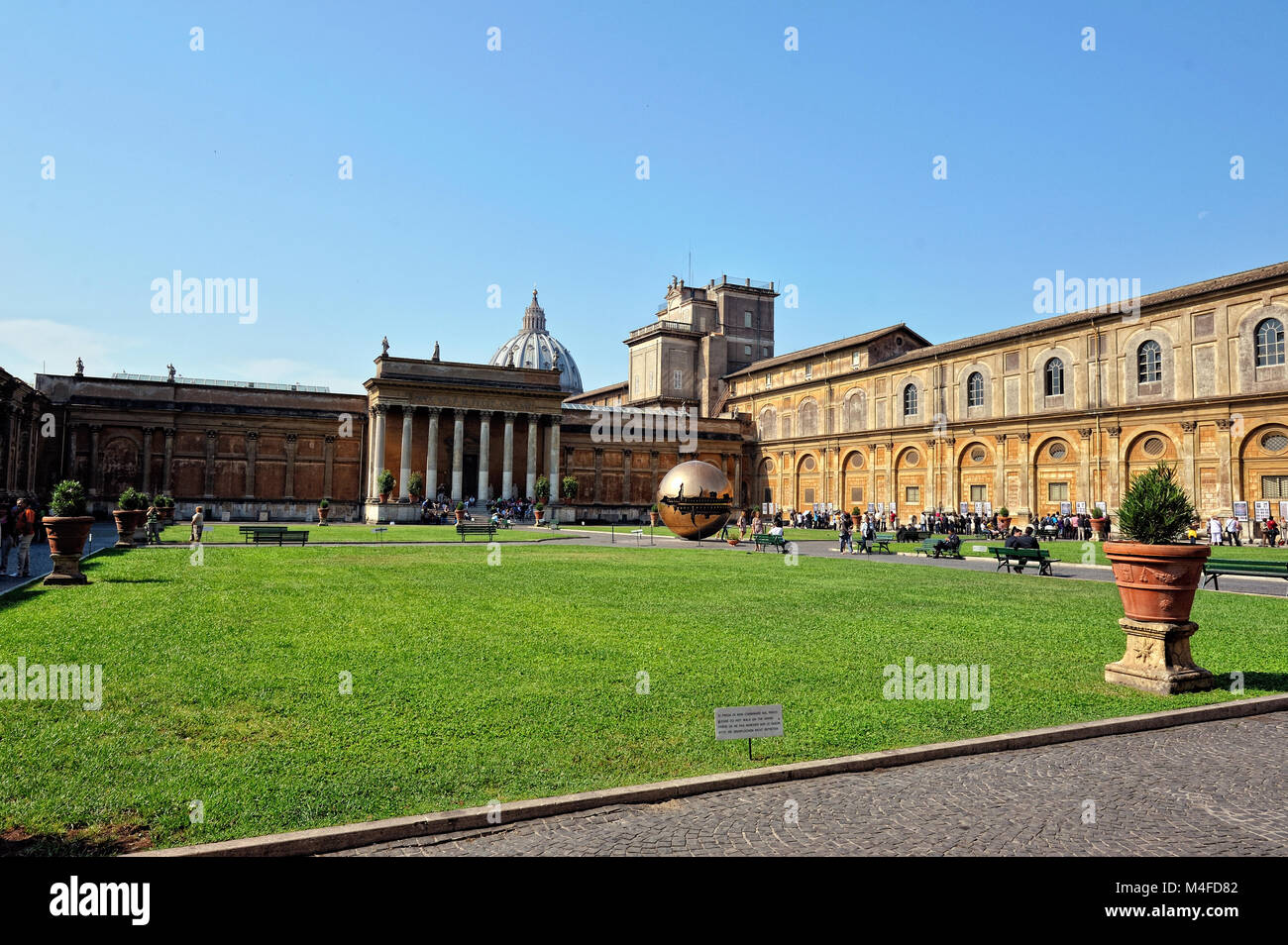 The Earth monument in Vatican museum. Stock Photo