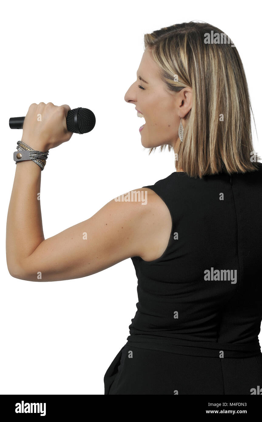 Female singer performing at jazz club hi-res stock photography and ...