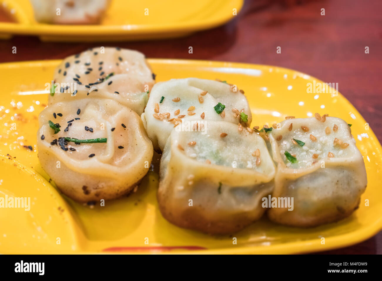 fried dumplings, shanghai delicacy Stock Photo