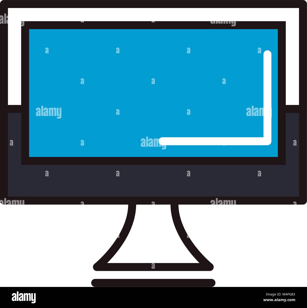 Computer screen symbol Stock Vector Image & Art - Alamy