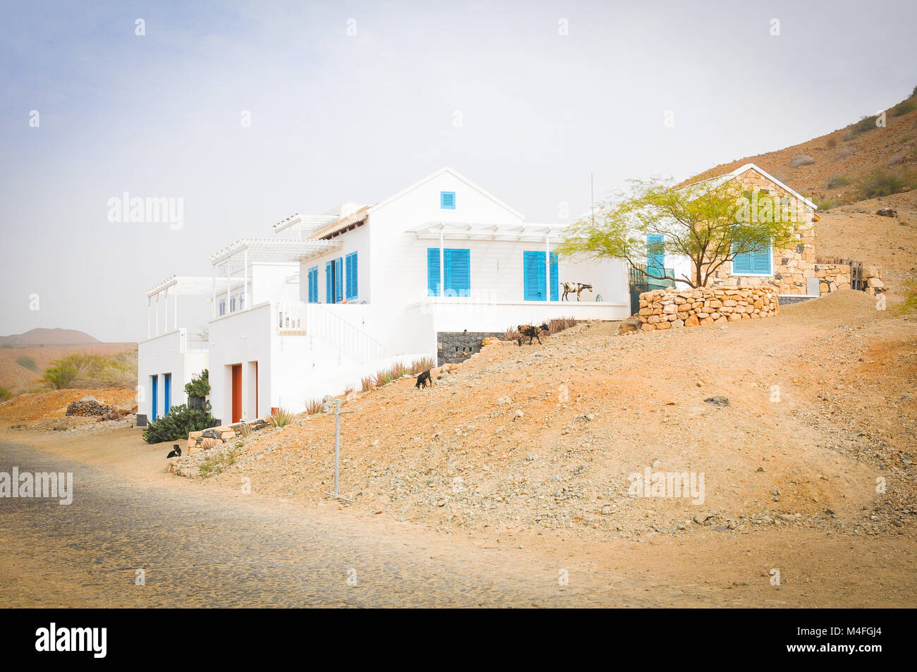 Newly built house in Boa Vista, Cape Verde Stock Photo Alamy