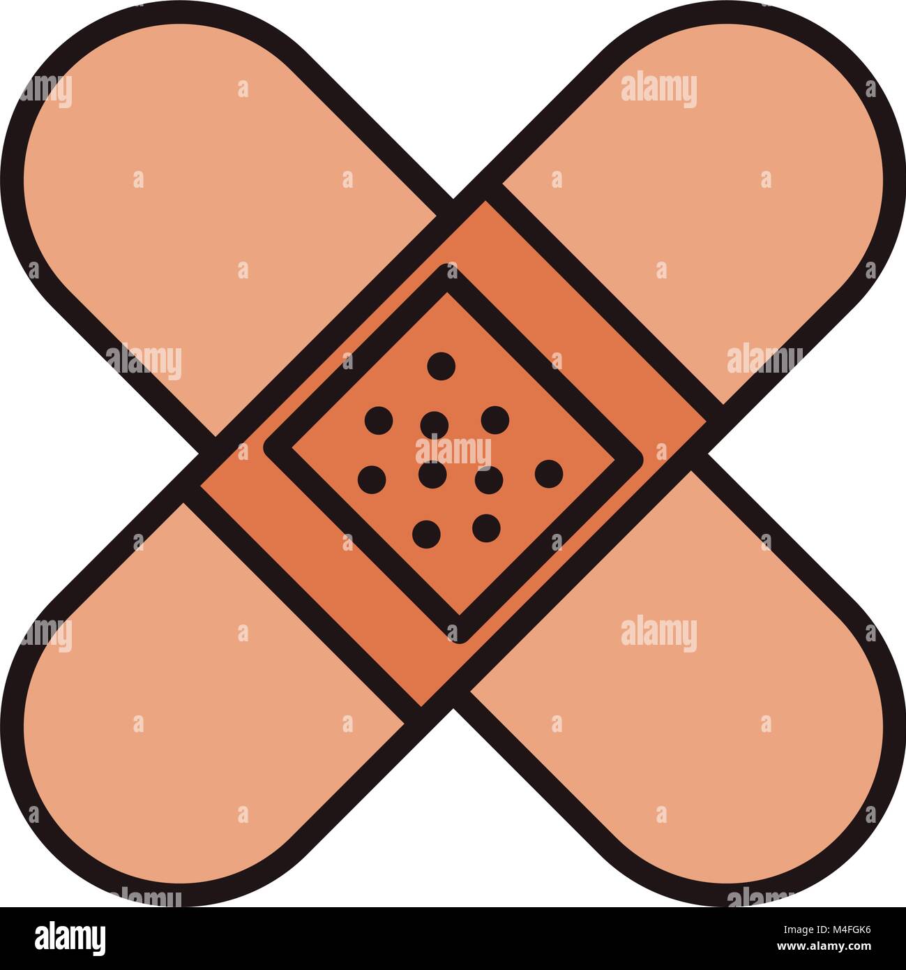 Bandages crossed symbol Stock Vector Image & Art Alamy