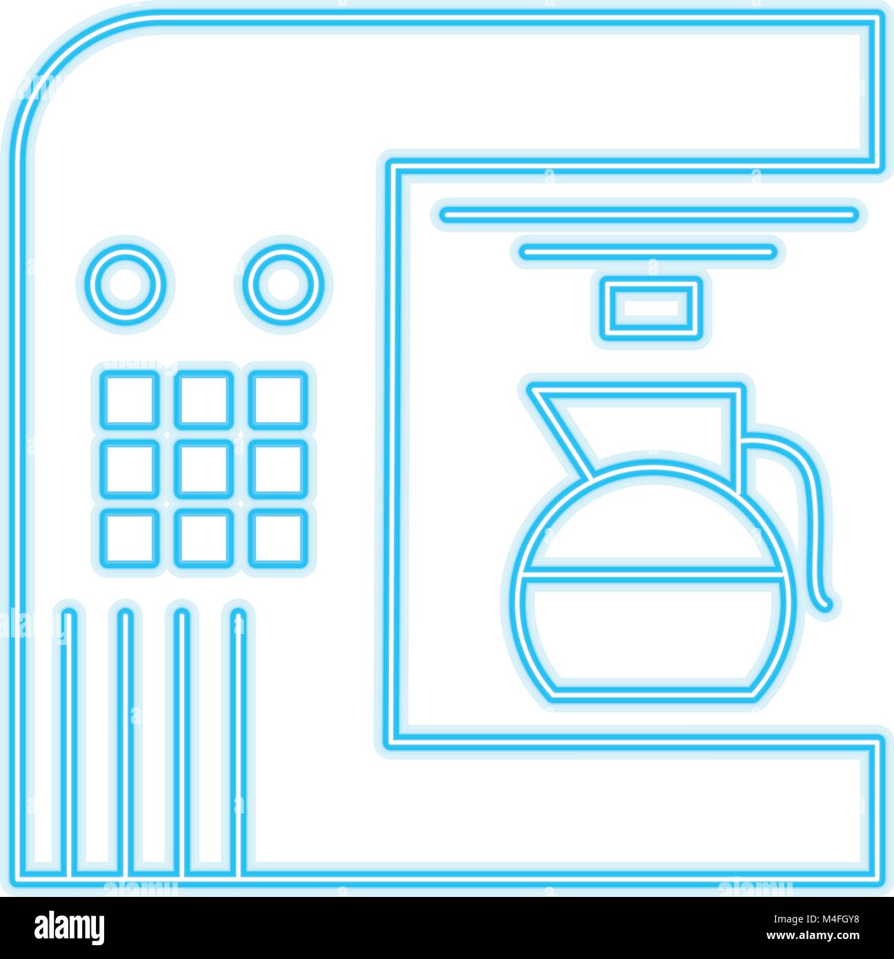 Coffee machine isolated Stock Vector Image & Art - Alamy