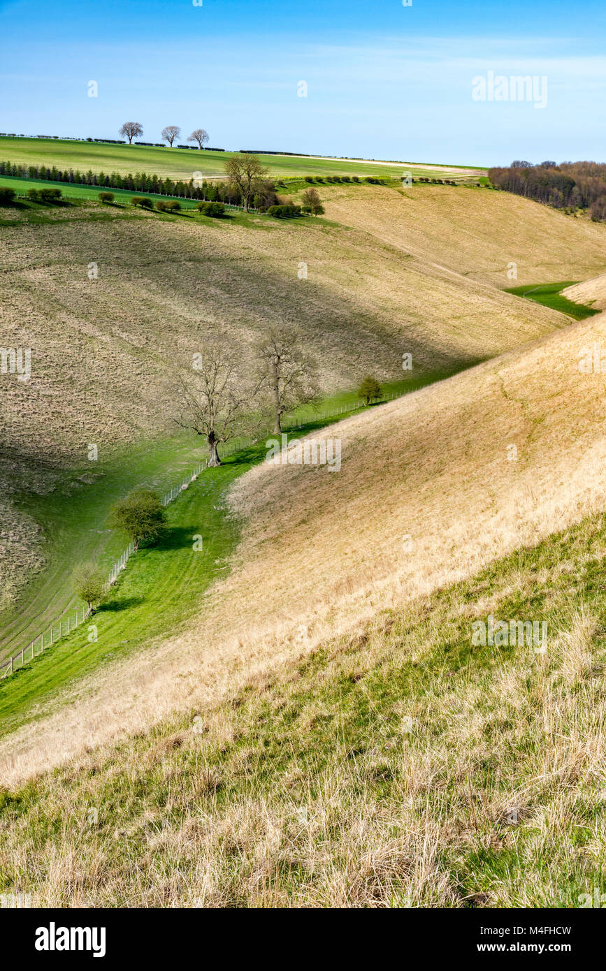 Horsedale on the Yorkshire Wolds Stock Photo