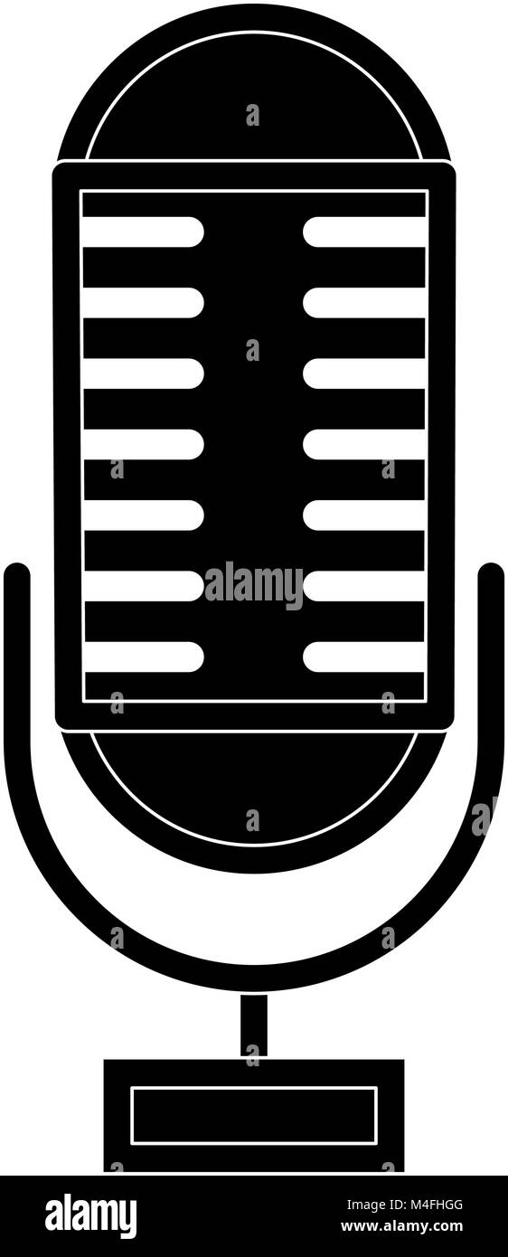 Vintage microphone isolated Stock Vector Image & Art - Alamy