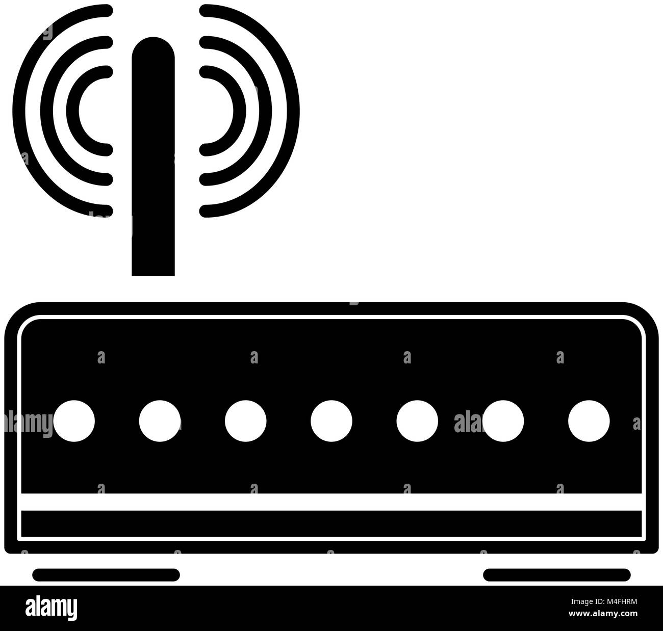 Router Wifi Symbol Black and White Stock Photos & Images - Alamy