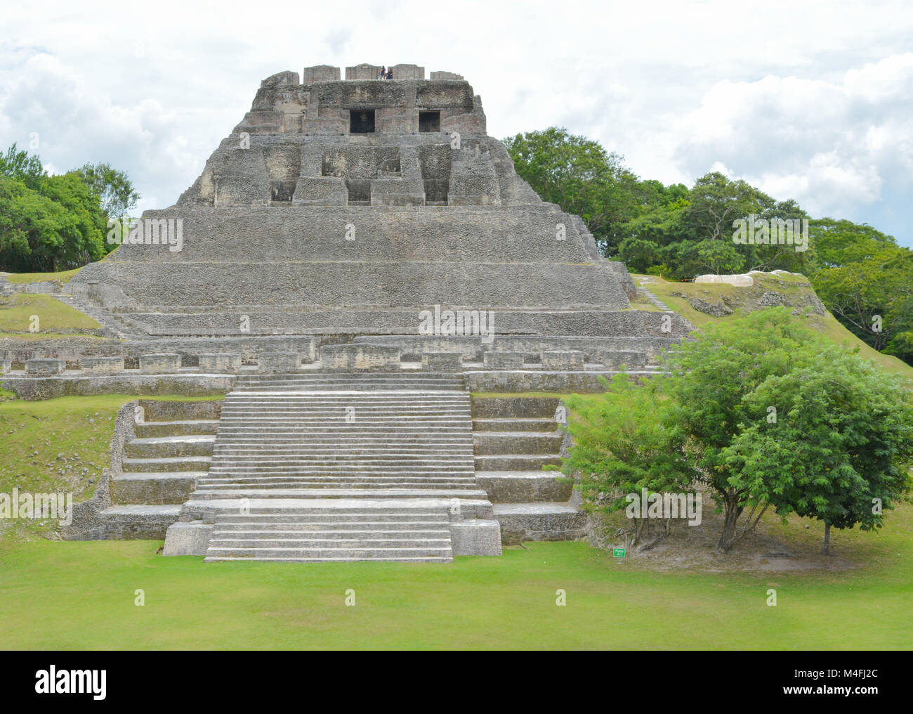 The ancient Mayan ruins Stock Photo