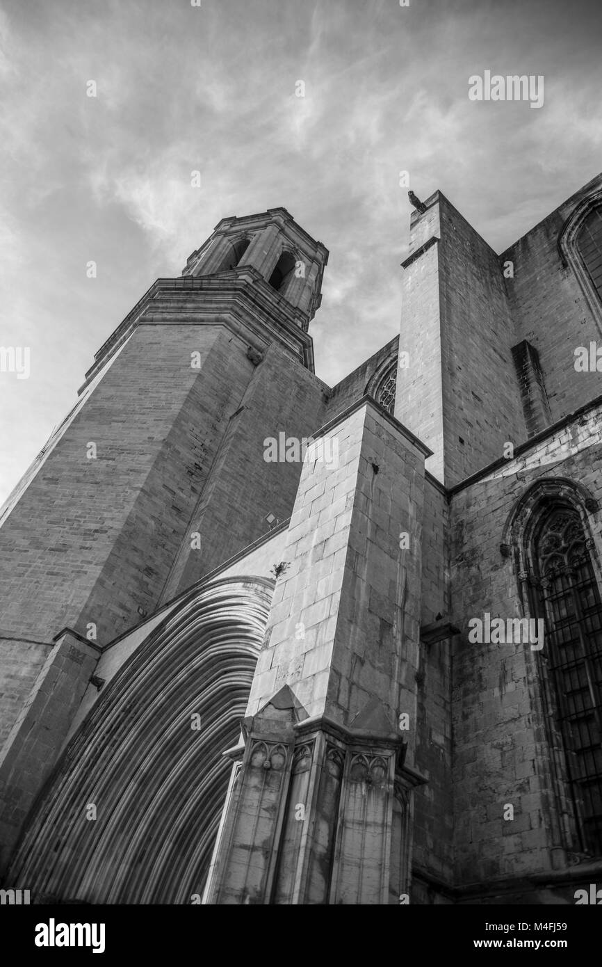 Cathedral of Girona, Catalonia (Spain) Stock Photo