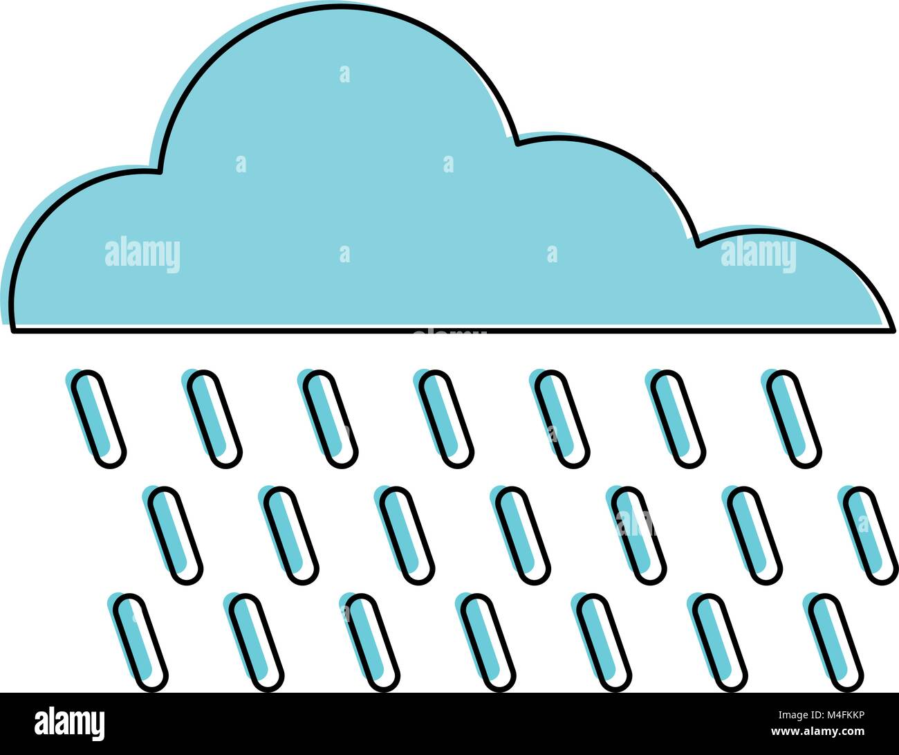 Rainy weather symbol Stock Vector Image & Art - Alamy