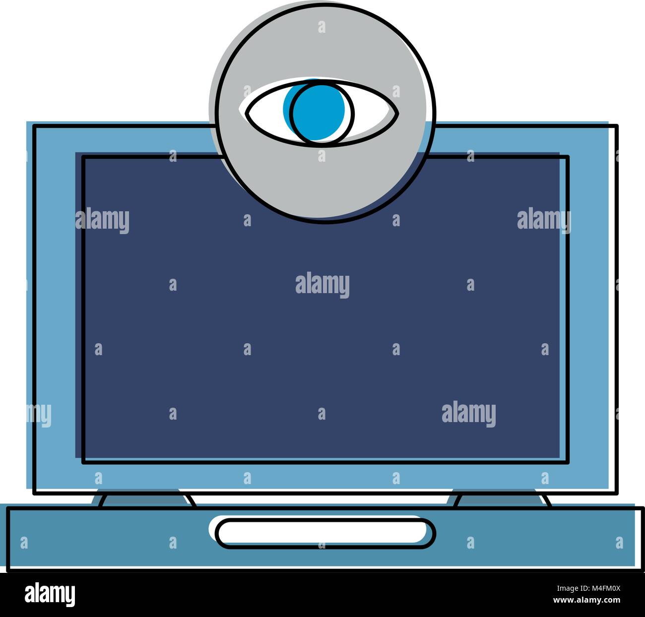 Laptop biometric recognition Stock Vector Image & Art Alamy