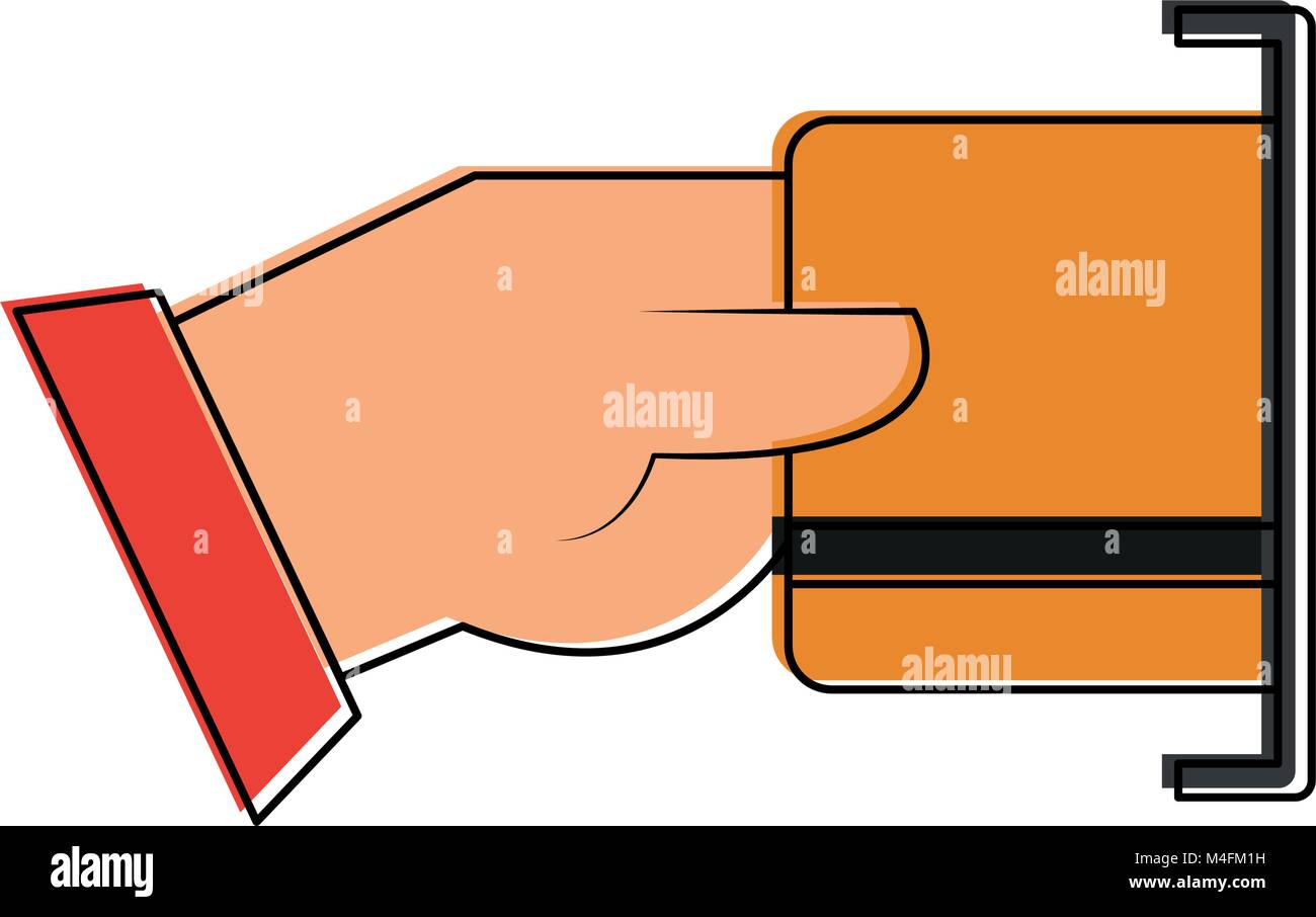 Hand with credit card Stock Vector Image & Art - Alamy