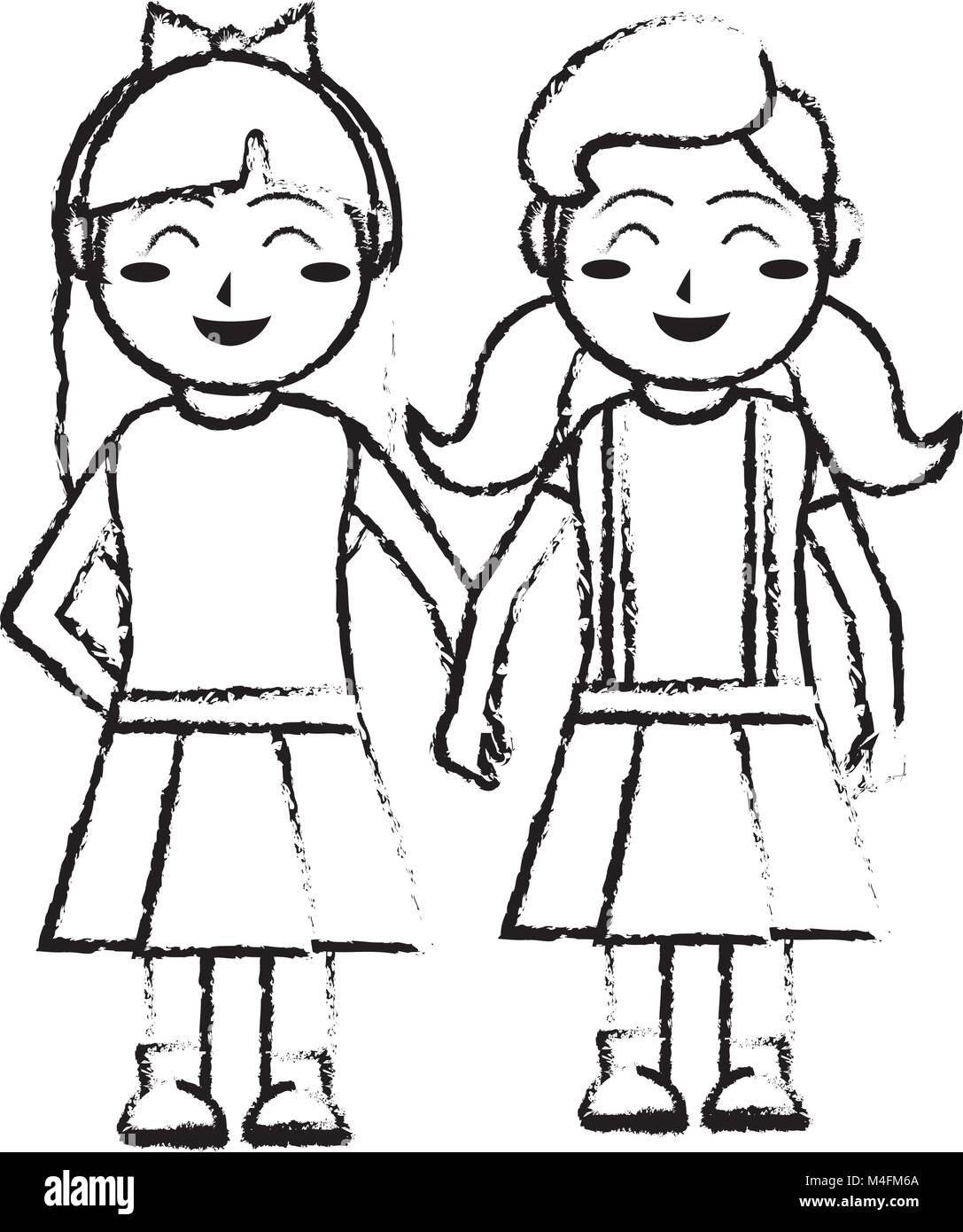 Girls cartoon design Stock Vector Image & Art - Alamy