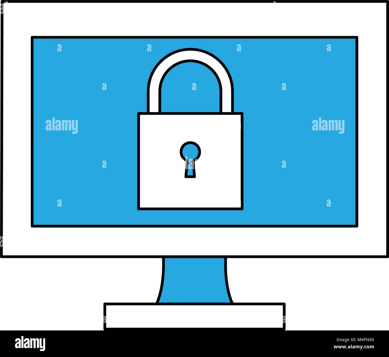 padlock screen symbol Stock Vector Image & Art Alamy