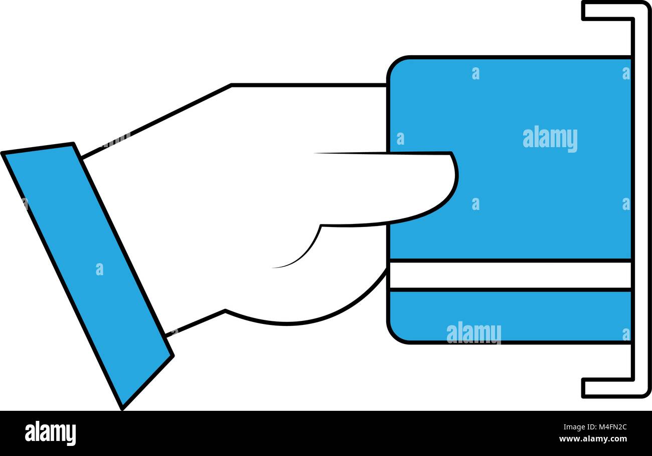 Hand with credit card Stock Vector Image & Art - Alamy