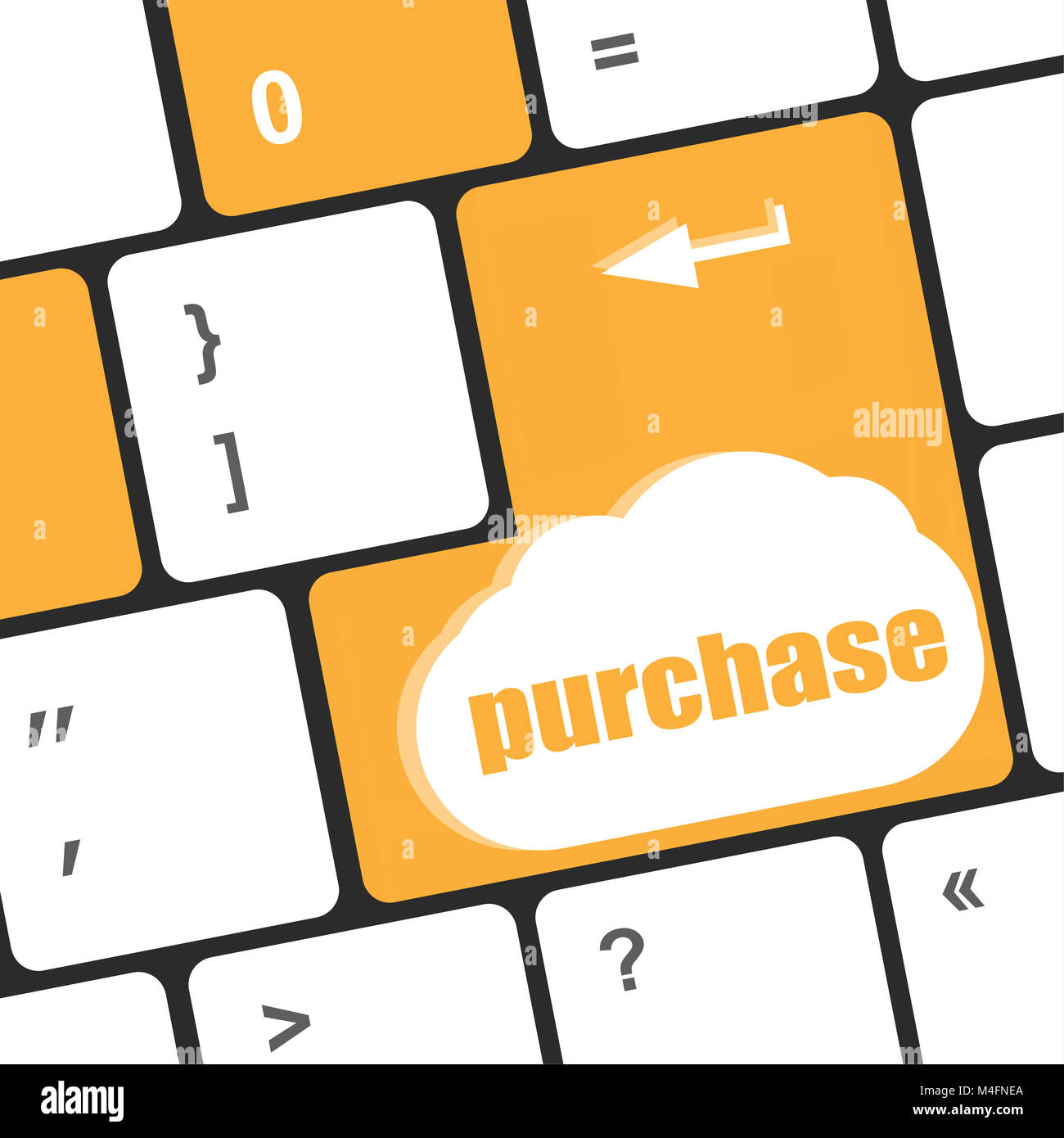 purchase key in place of enter keyboard button Stock Photo Alamy