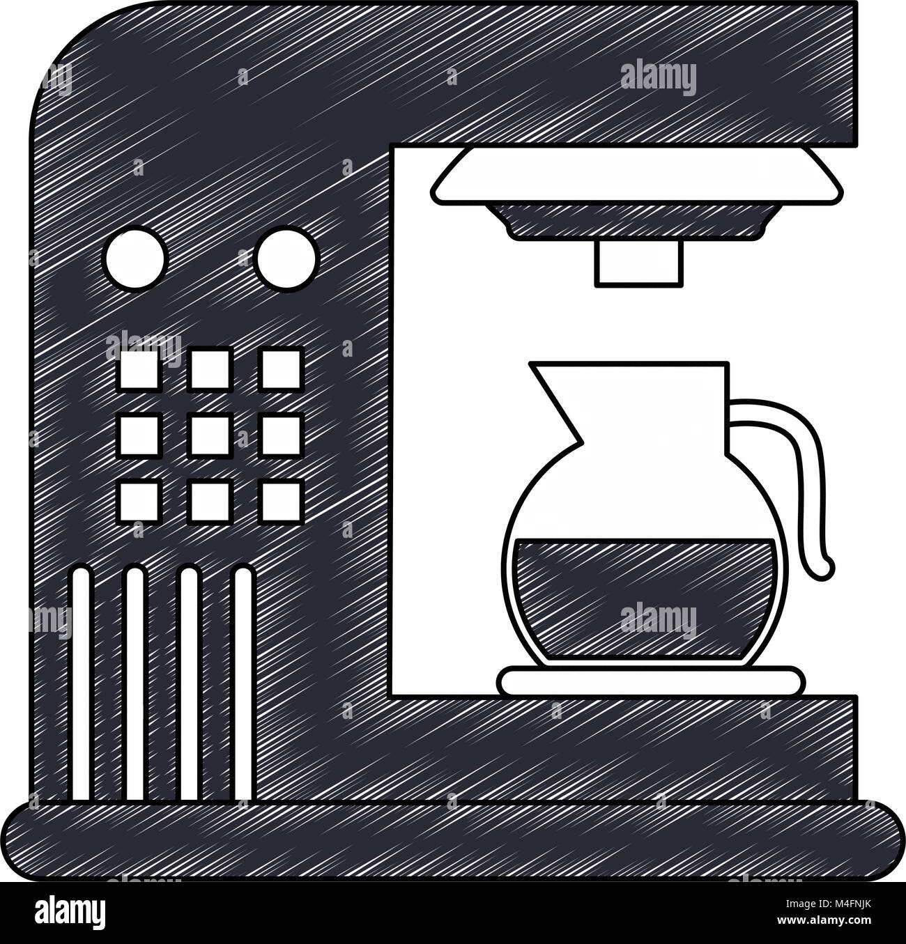Coffee machine isolated Stock Vector Image & Art - Alamy